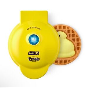 New! Dash × Peeps Mini Waffle Maker Yellow Chick, Spring 2026, Easter